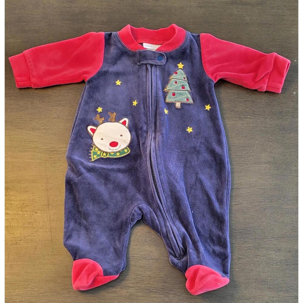 Christmas Jumpsuit 1 Month Old - Vintage SEARS BABY 2006